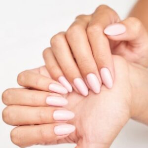 spring nails pink pale